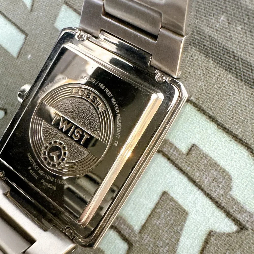Fossil Twist Arkitekt Series Black Dial Watch (Model ME1018)